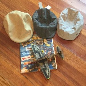 Lot of 3 hats Boys old world looking new one NWT